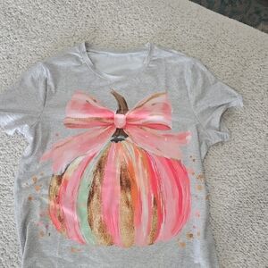 Boutique shirt with pumpkin design